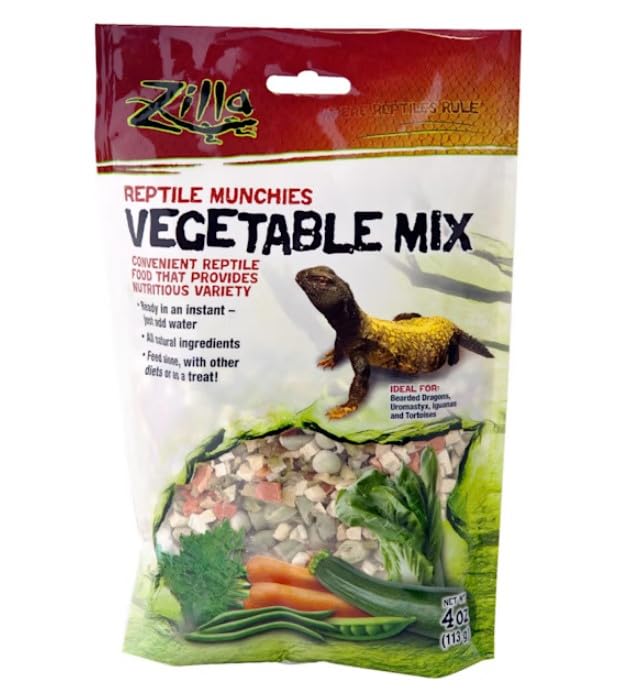 Zilla Reptile Munchies Vegetable Mix 4oz 2pk (Exp. 07/29/2027)
