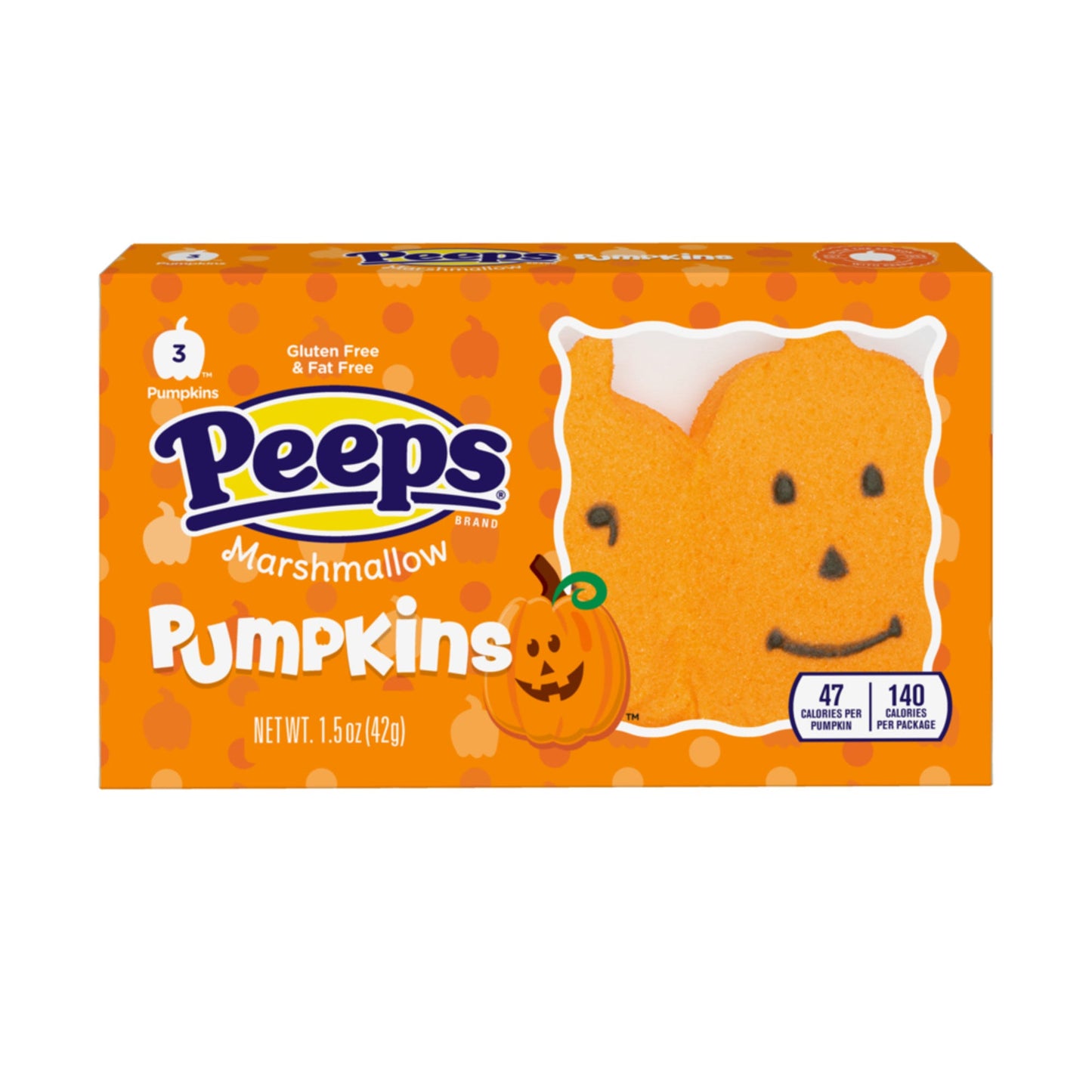 *Exp. 3/27* Peeps Halloween Marshmallow Pumpkins - 3 Ct