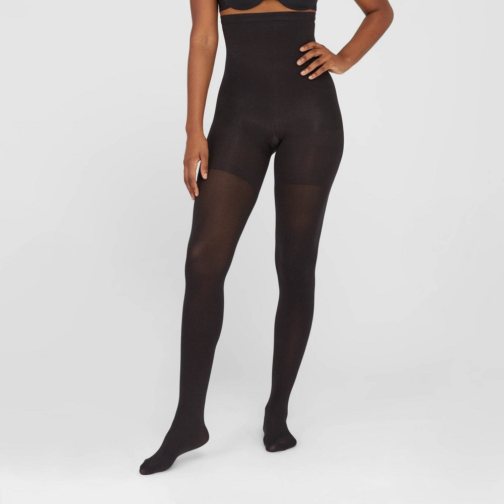 ASSETS By SPANX Women's High-Waist Shaping Tights - **COLOR BLACK**SIZE 4**
