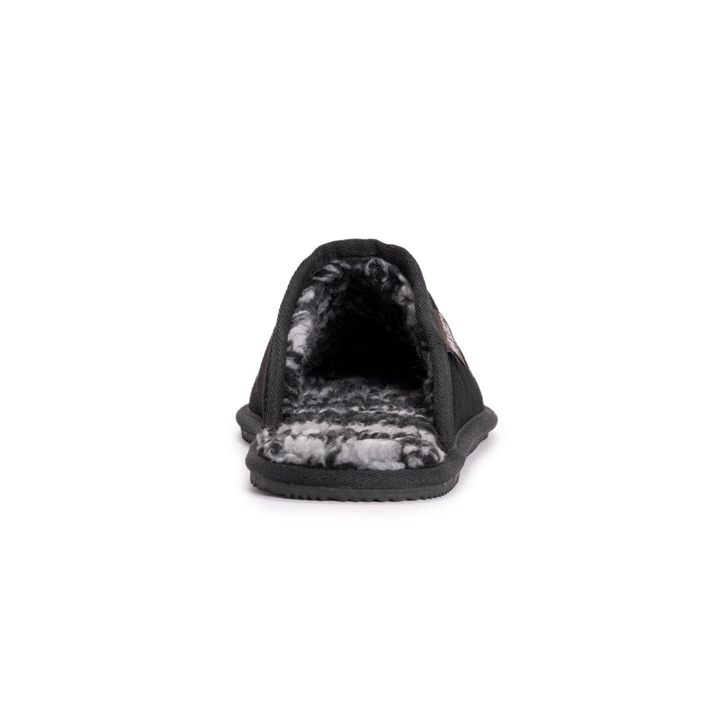 Men's 12 - MUK LUKS Dave Printed Faux Fur & Suede Men's Scuff Slippers