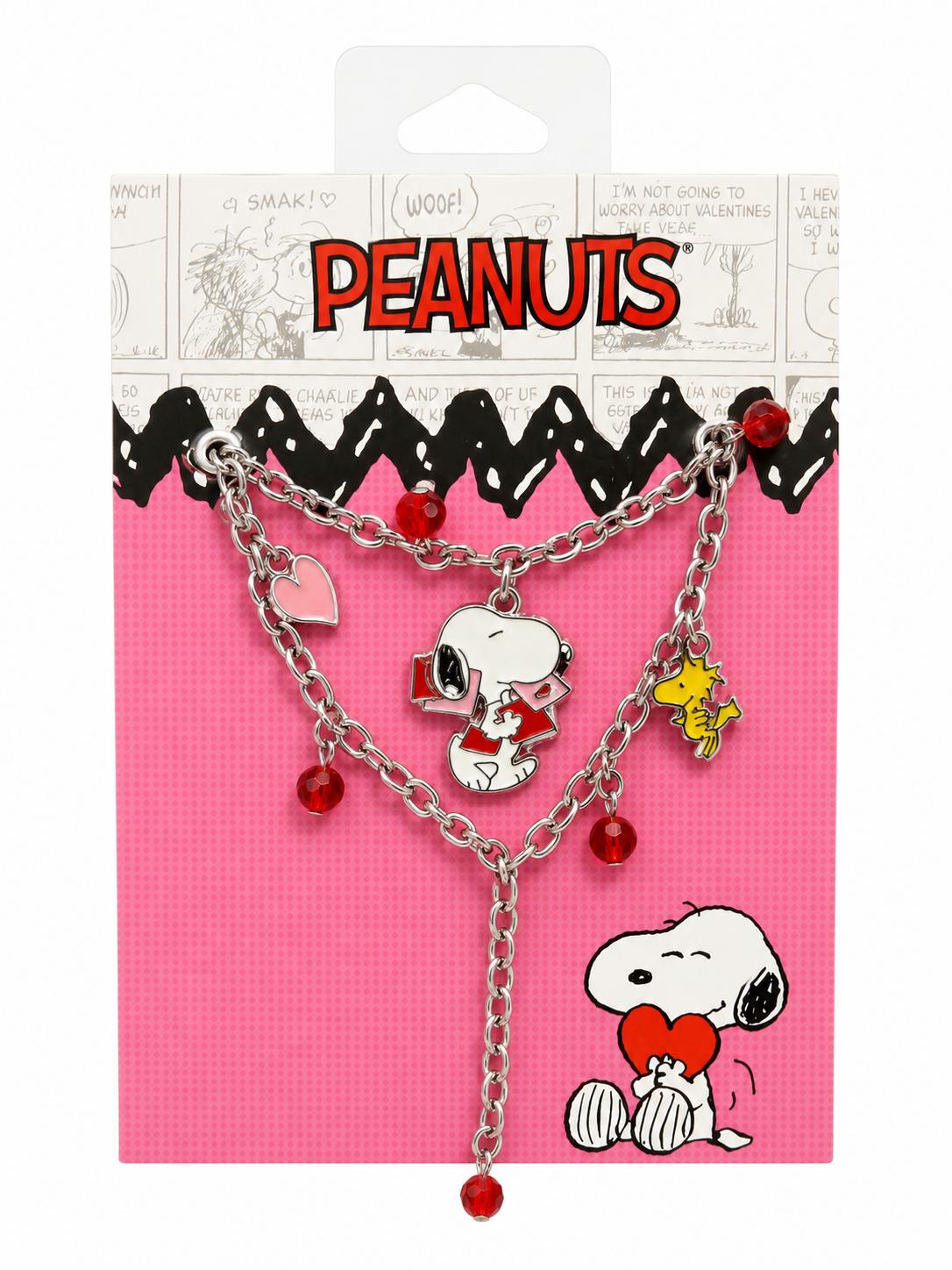 Peanuts Snoopy Valentine's Day Charm Bracelet