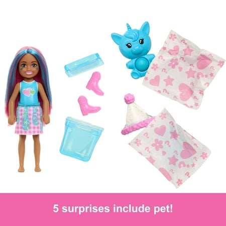 Barbie Chelsea Pop Reveal Shakes Series Doll with Scent & Color Change *Styles May Vary*