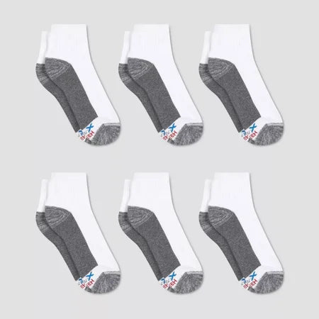 Men's 6-12 Hanes Premium Xtemp Ultra Cushion 6pk Ankle Socks