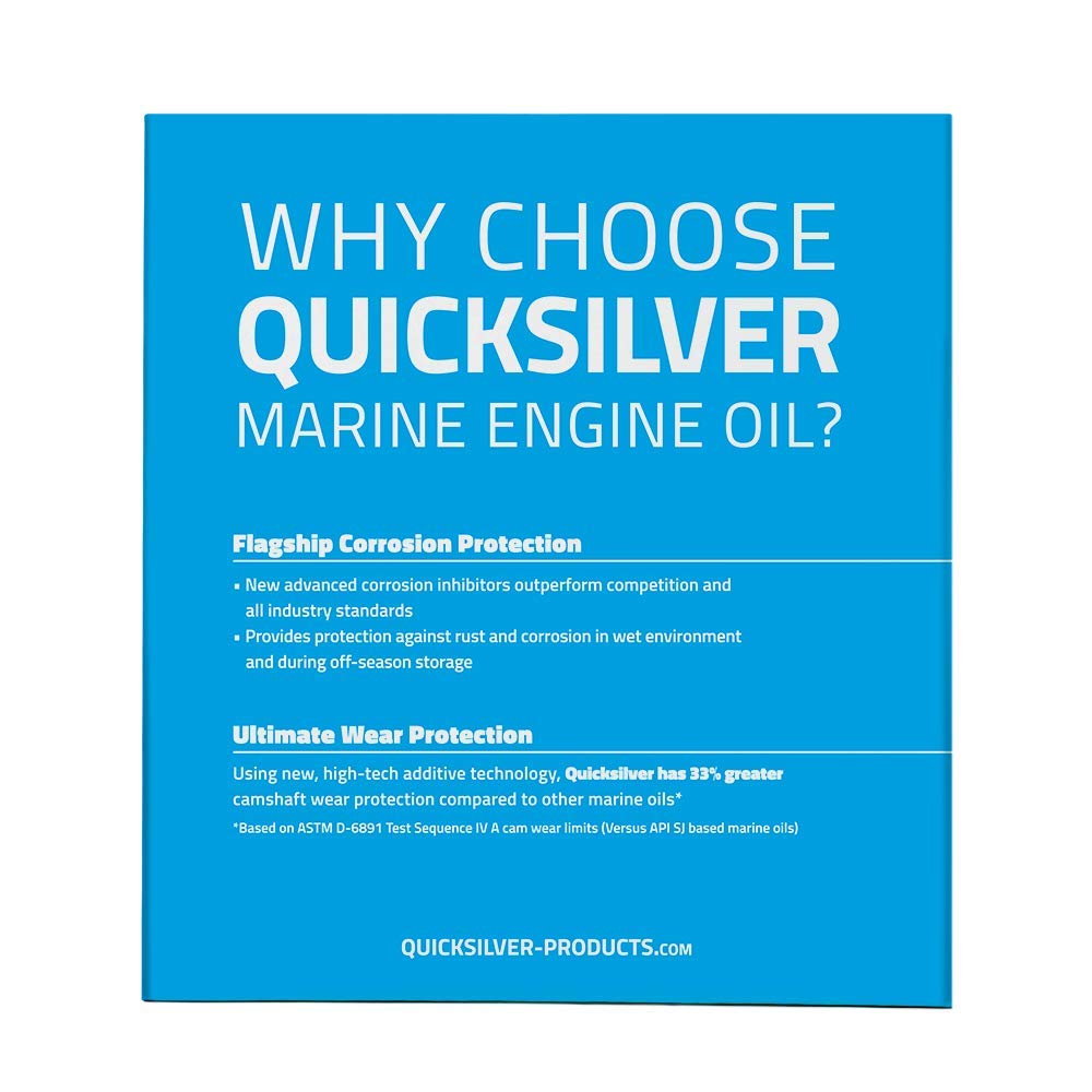 Quicksilver 25W-40 Oil Change Kit Mercury Verado Outboards