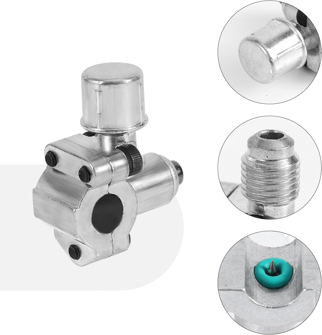 4 Pcs Bullet Piercing Valves with Wrenchs, Bullet Piercing Valve Line Tap Valve Kits Refrigerator Tap Valve Piercing Valve Kits Suitable for BPV31D