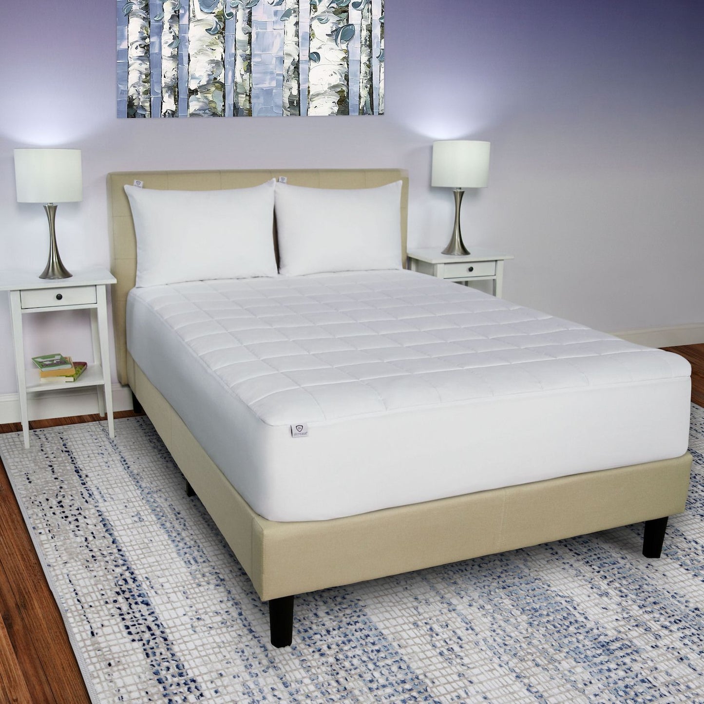 AllerEase Total Allergy Defense Mattress Pad Queen *Open/Damaged Box*