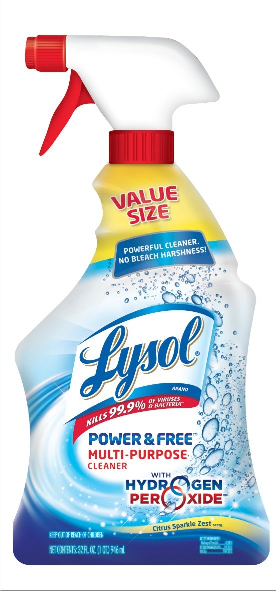 Lysol Power & Free Cleaner Citrus Sparkle 32 oz