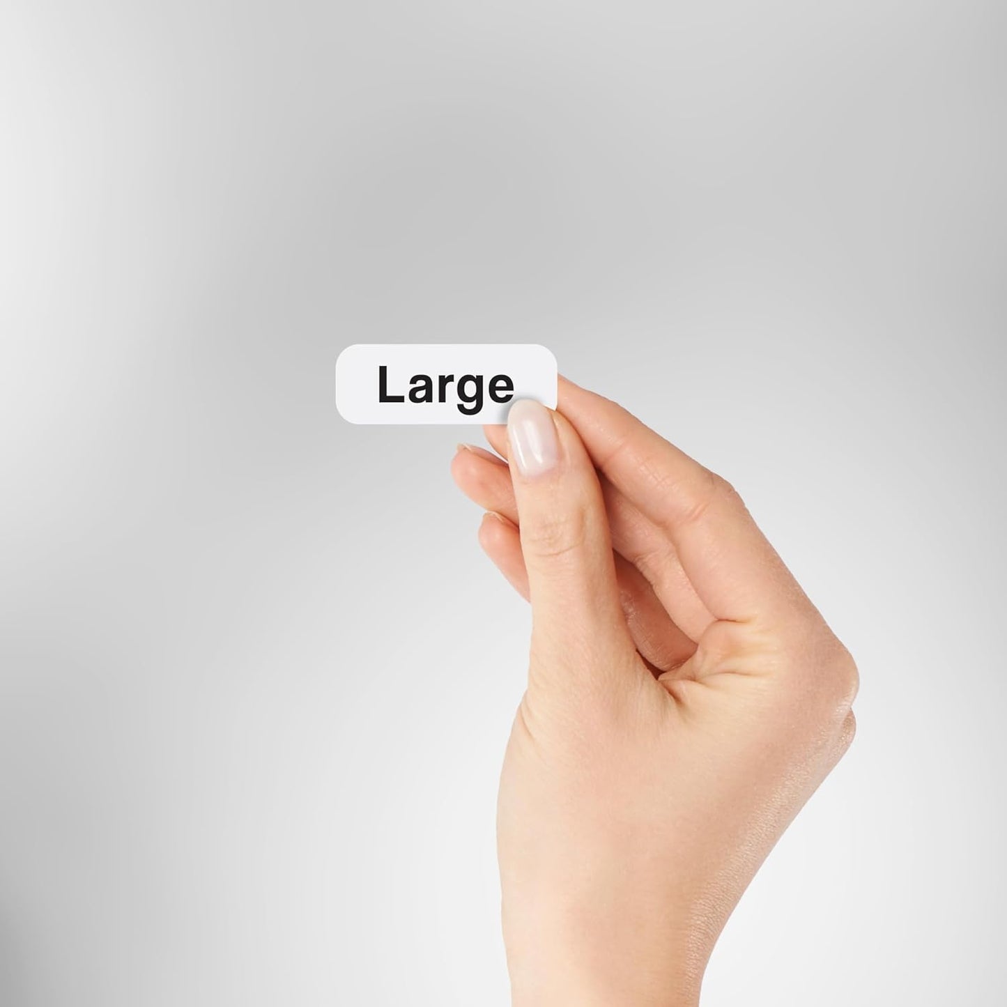 2500pcs Large Clothing Size Labels, 1 x 0.35 Labels, Large, 2500 Labels/Roll, Clear Clothing Size Sticker Labels for Shirts, Pants, Accessories, Retail Clothing