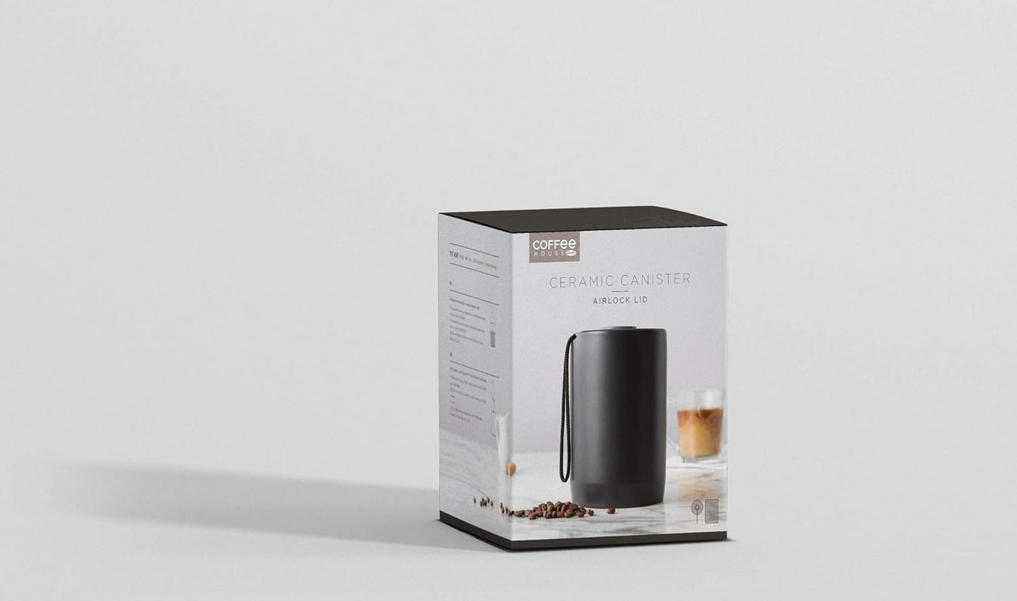 Chef'n Ceramic Coffee Canister, One Size, Anthracite *Damaged Packaging*