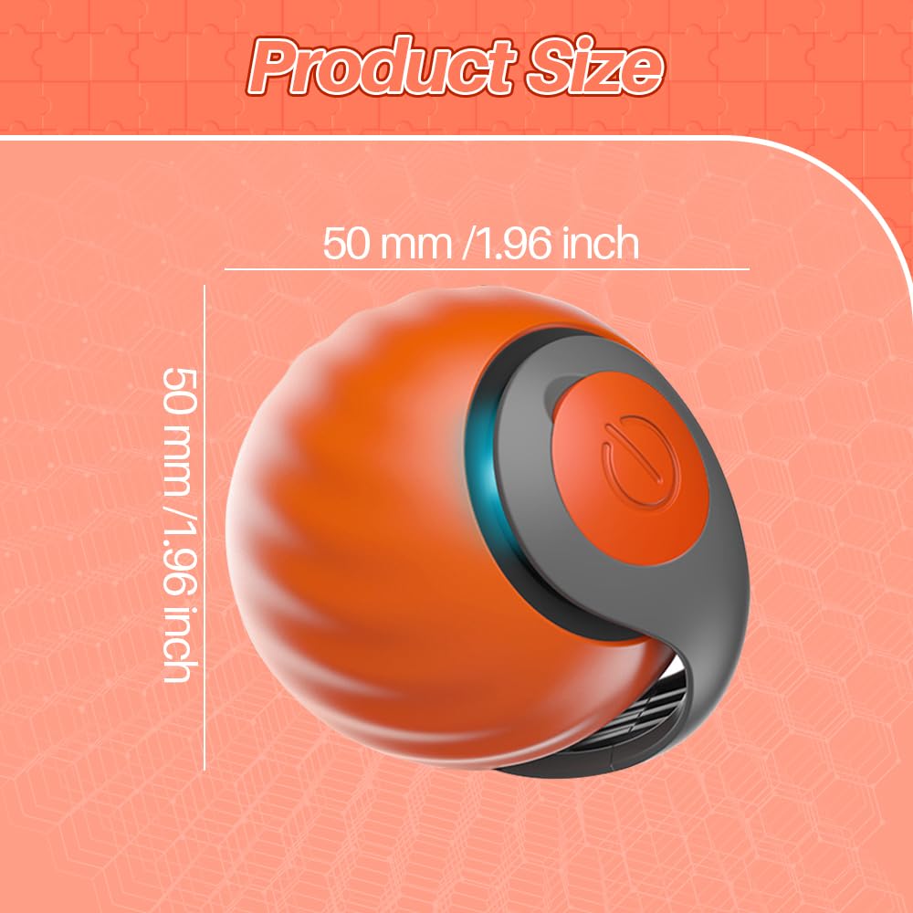 Speedy Self-Rolling Cat Toy, Orange