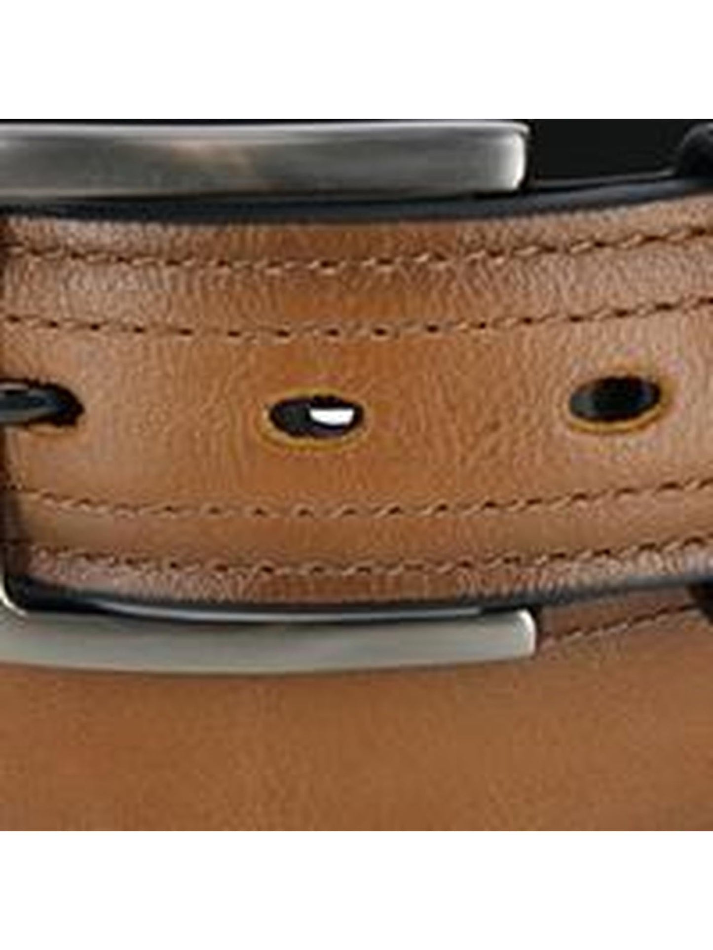 Dickies Men's Reinforced Leather 1 1/2 Inch Work Belt, Small, Brown