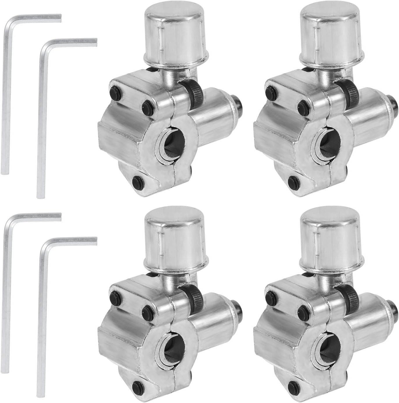4 Pcs Bullet Piercing Valves with Wrenchs, Bullet Piercing Valve Line Tap Valve Kits Refrigerator Tap Valve Piercing Valve Kits Suitable for BPV31D
