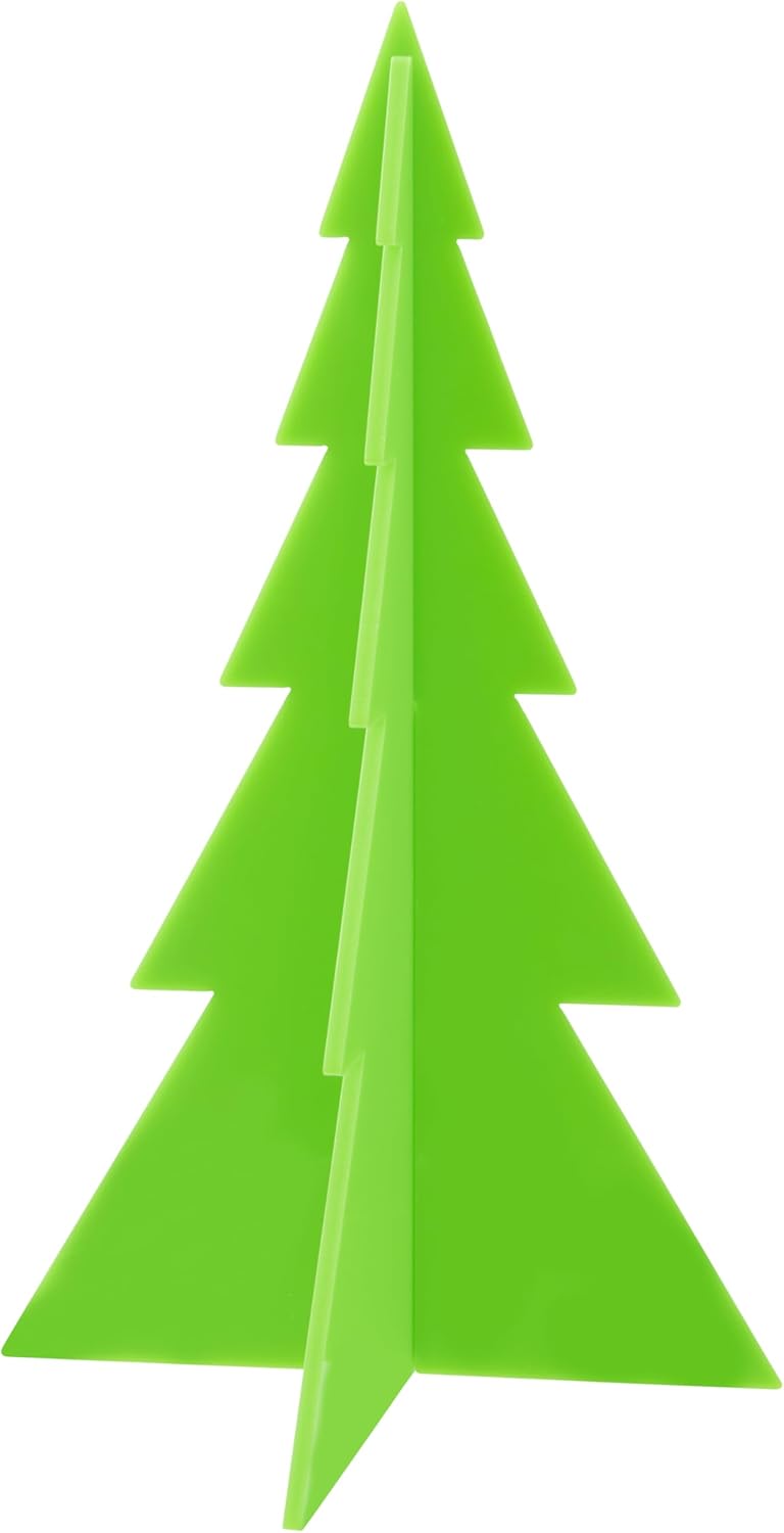 Acrylic 3D Mini Christmas Tree Blue/Green *Very Damaged Box*