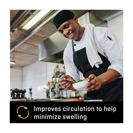 Men's Large 10.5-12 - FUTURO Dress Socks, Firm Compression, Black *Damaged Packaging*