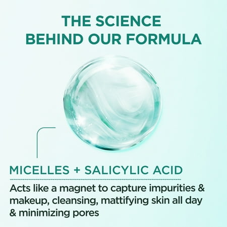 Garnier SkinActive Micellar Cleansing Water, All-in-1, Salicylic Acid, 13.5 fl oz
