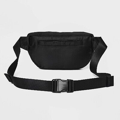 Athleisure Fanny Pack - a New Day Black: Solid Belt Bag, Adjustable Strap, Recycled Material
