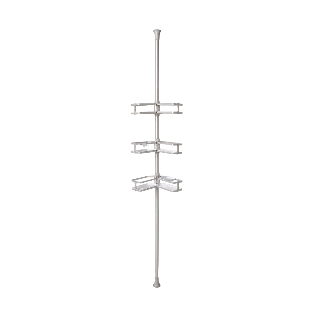 Aluminum Corner Tension Pole Gray Organizer OB