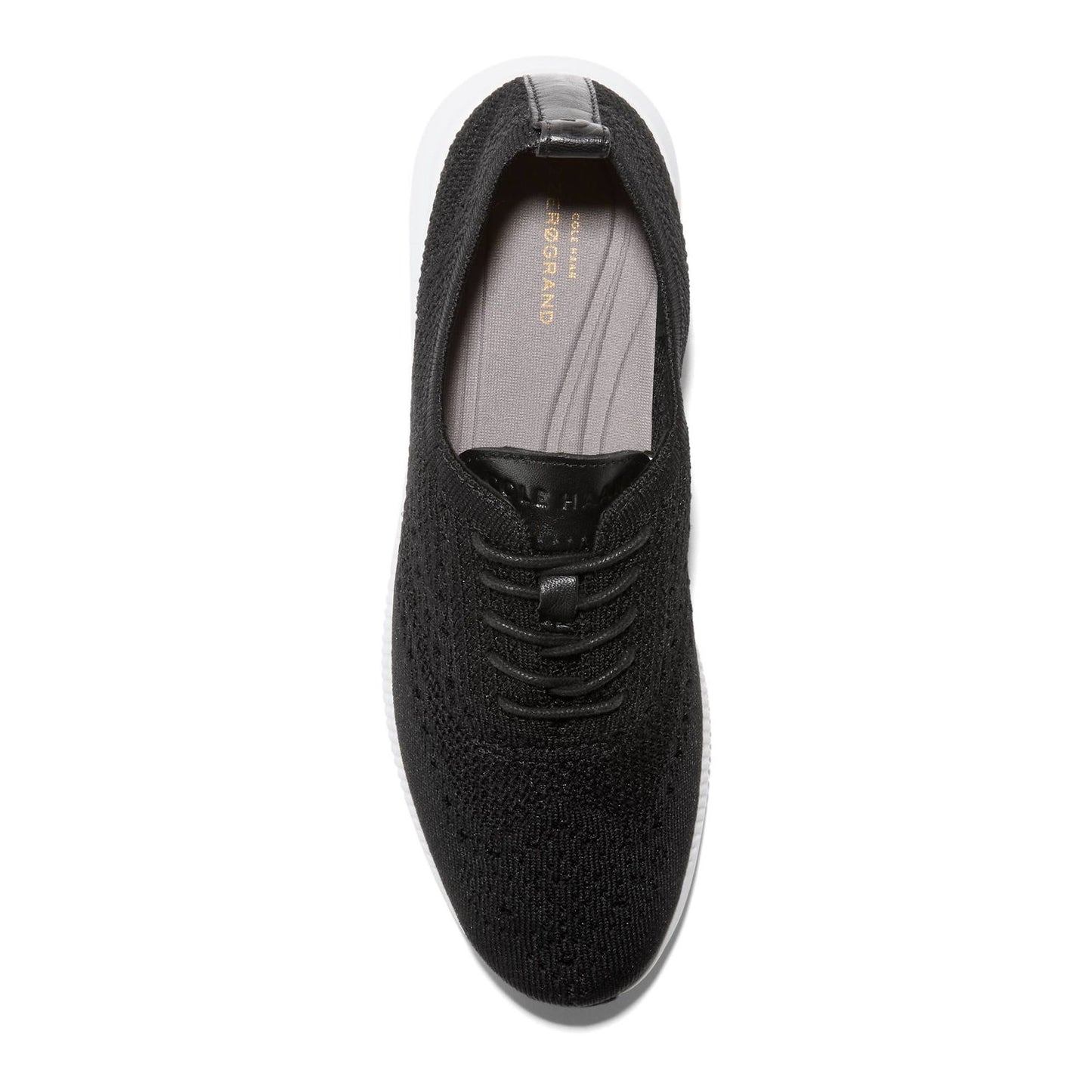 Women's 8 Cole Haan 2.ZeroGrand Stitchlite Wingtip Oxford Shoes Black & White