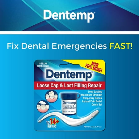 Dentemp Maximum Strength Loose Cap & Lost Filling Repair, 14+ Repairs