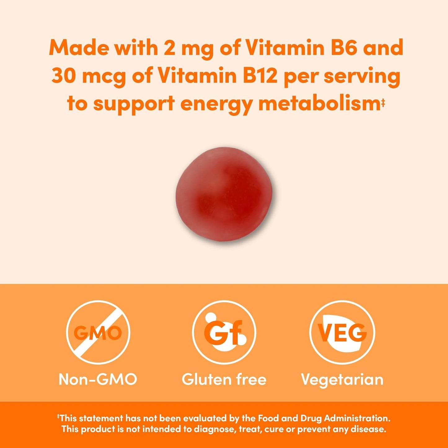 Amazon Elements - B-Complex, Supports Immune and Normal Energy Metabolism, 70 Gummies, 70-Day Supply, Vegan, Adult, Non-GMO (Previously Revly) *Exp 11/25*