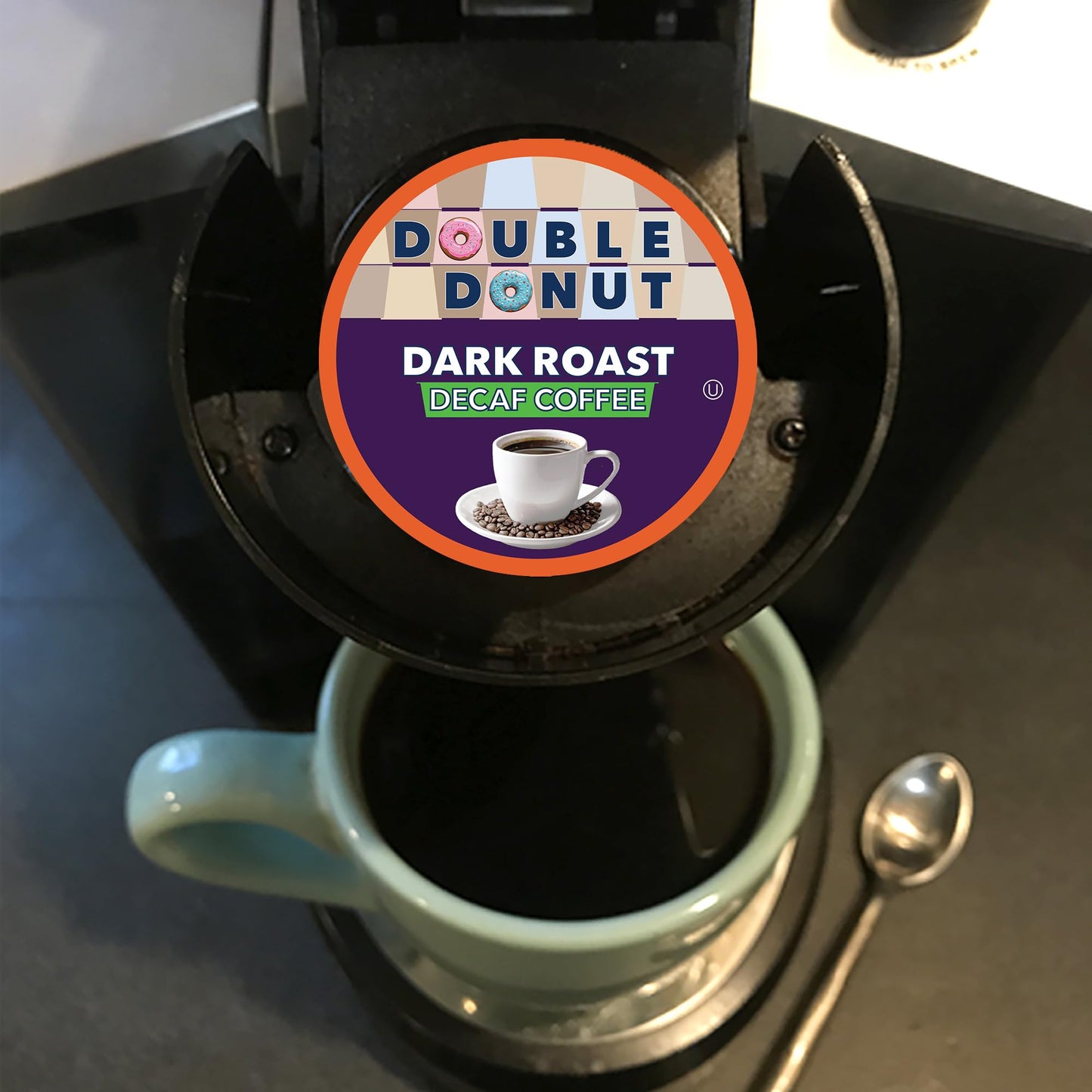 Double Donut Decaf Dark Roast Pods 72 ct BB 3/6/27