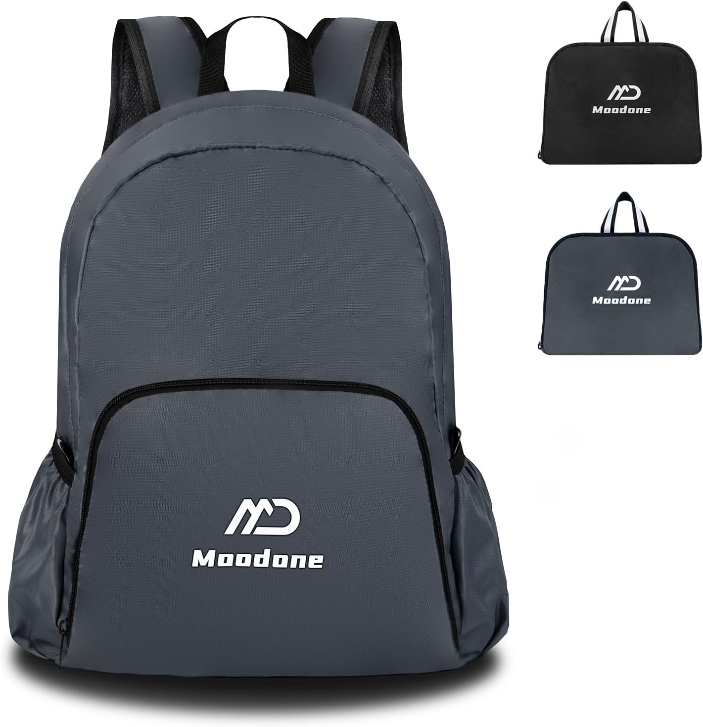 20L Lightweight Packable Hiking Backpack - Small Travel Backpack for Women Men, Foldable Waterproof Daypack for Camping Outdoor Venture - Grey