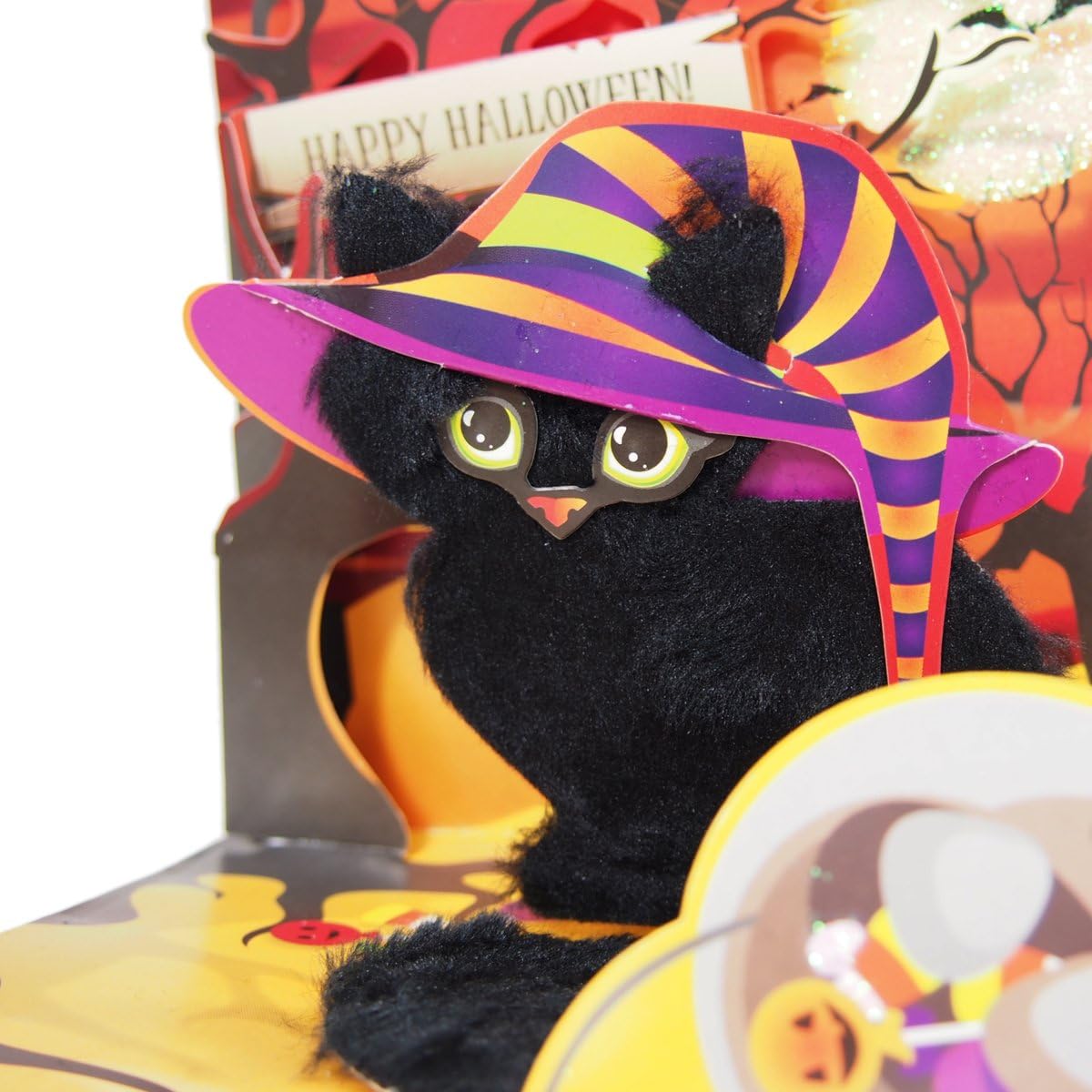 Halloween Greeting Card Pop-up Spooky Cat