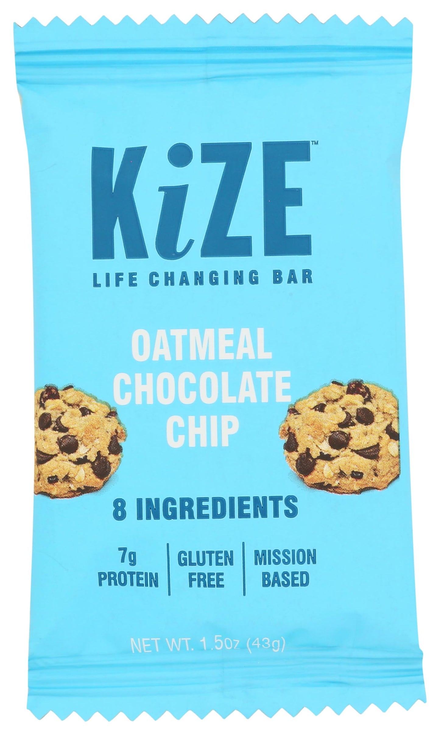 Kize Oatmeal Chocolate Chip Energy Bar, 1.5 OZ (Exp 11/3/2026)