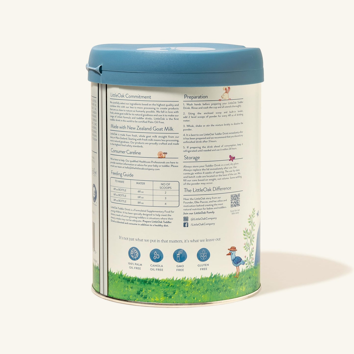 LittleOak Natural Goat Milk, Toddler Drink Mix 28oz (EXP 05/26)