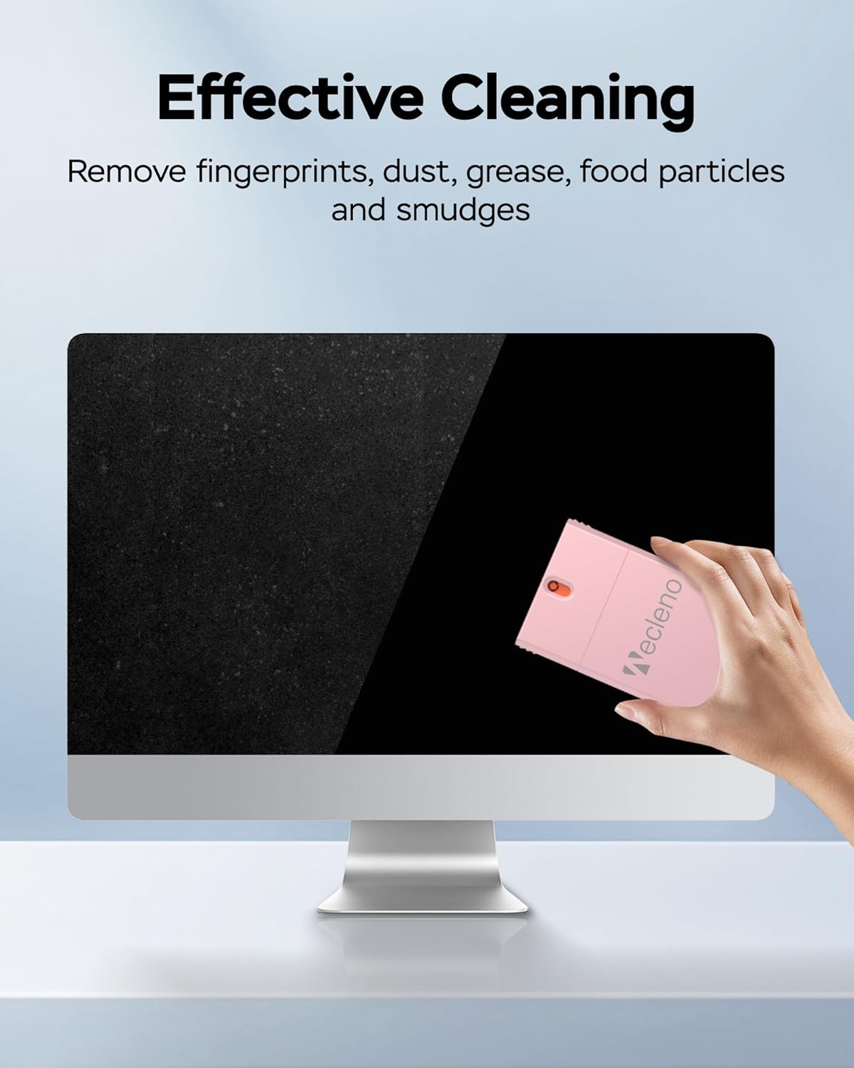 Screen Cleaner Spray and Wipe, 2Fl Oz Refillable Computer Screen Cleaner, Streak-Free Portable Laptop Cleaning Kit with Microfiber Cloth for Phone Car Touchscreen MacBook iPad TV Monitor PC Electronic