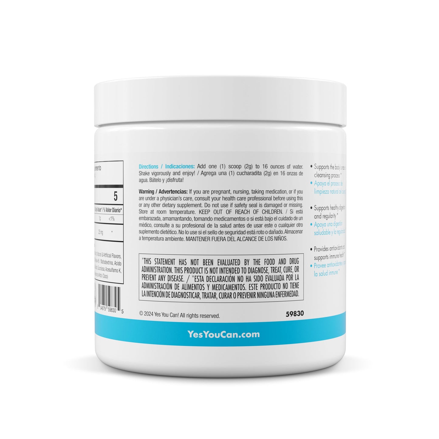 Aloe Vera Powder Drink Mix - Hydration Booster 40 Servings