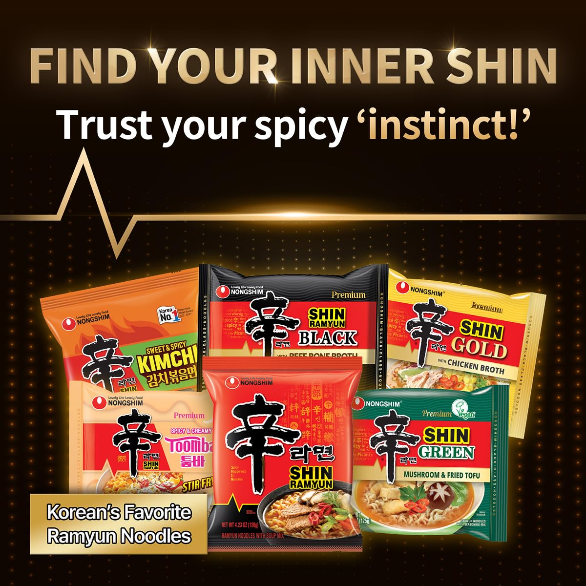 Nong Shim Shin Noodle Soup Bowl, Spicy, 3.03 Ounce (Pack of 12) (BB APR 5 2027)