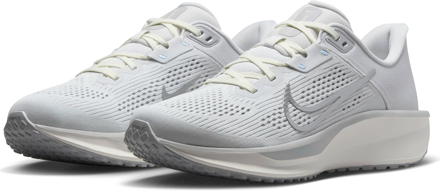 Women's 5.5 Nike Quest 6 Road Running Shoes FD6034-007, Photon Dust/Psychic Blue/Summit White/Light Smoke Grey *Damaged Box*