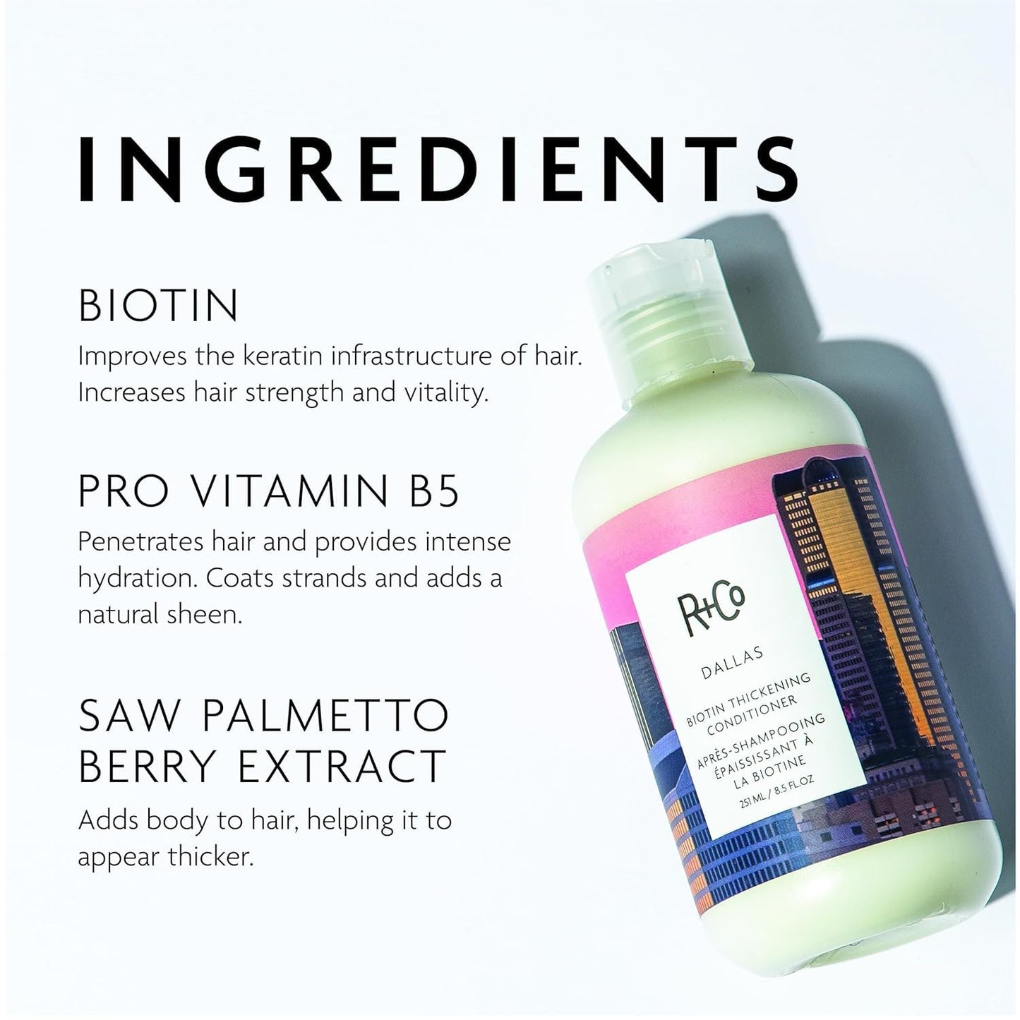 R+Co Dallas Biotin Thickening Conditioner