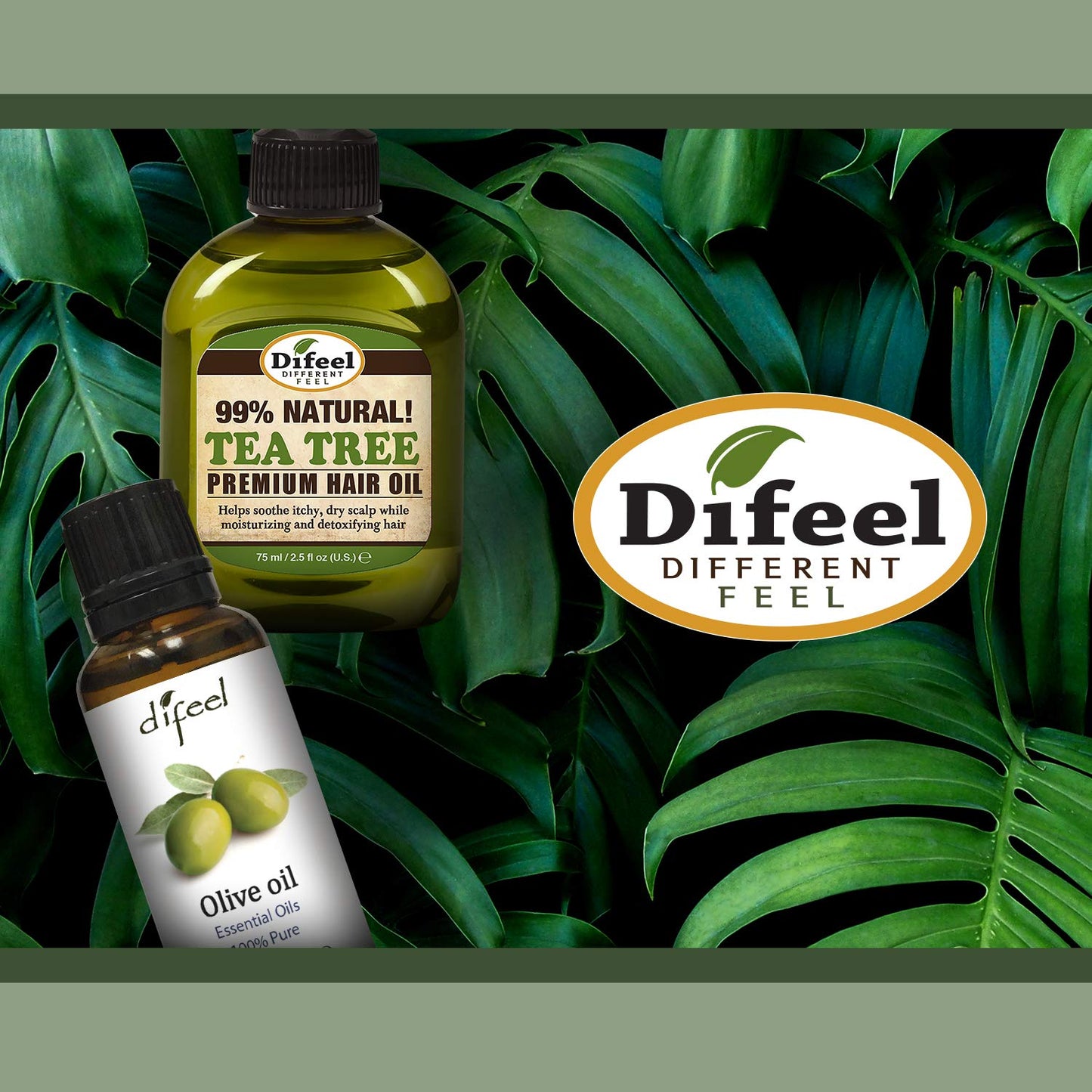 Difeel Hemp 99% Natural Hemp Hair Oil - Scalp Care 7.78 ounce