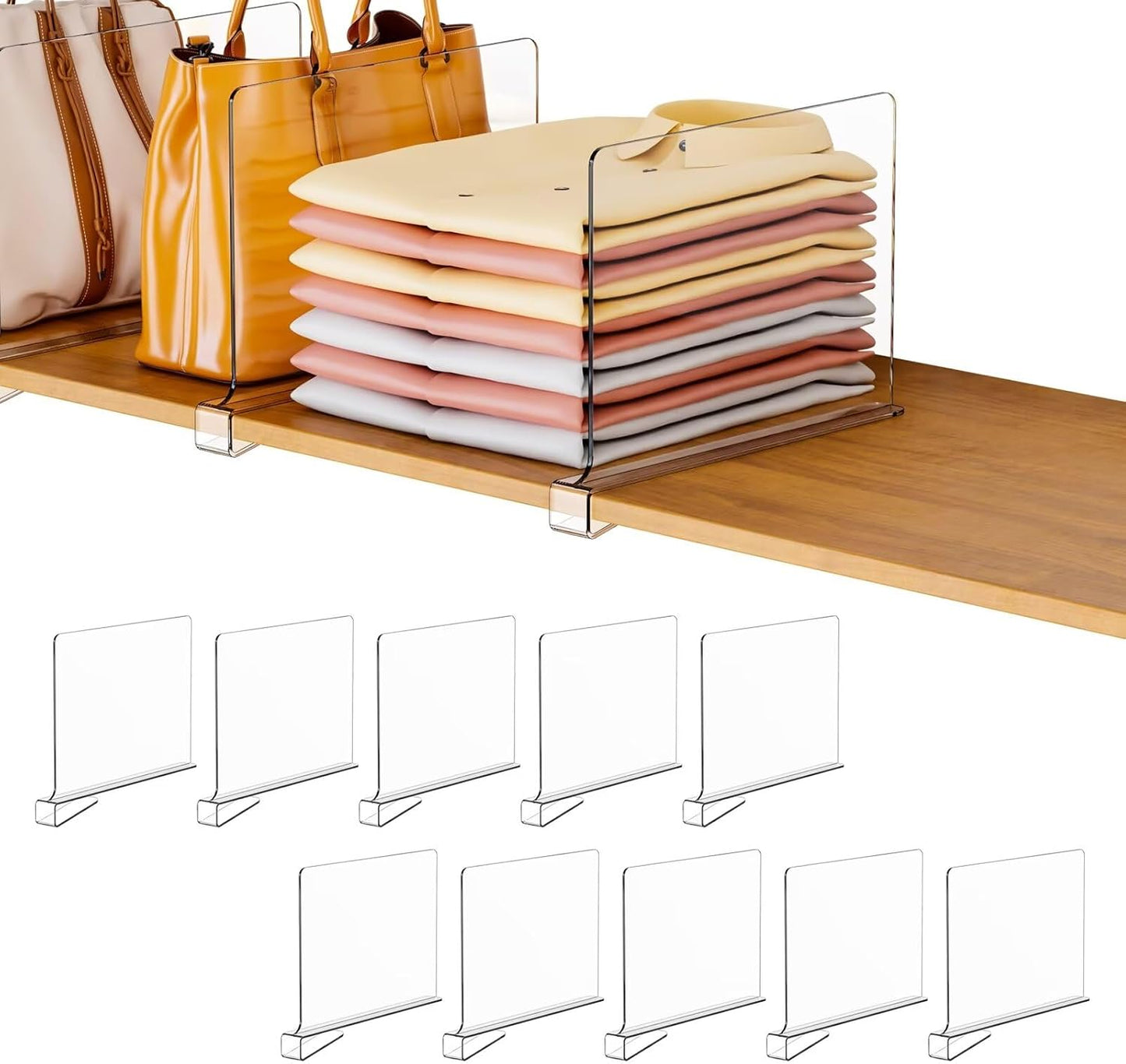 10-Pack Closet Organizers