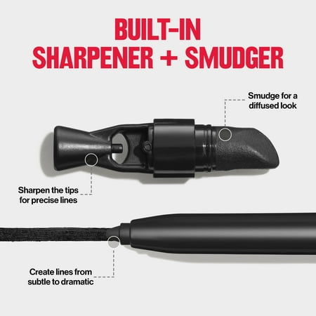 Revlon ColorStay Waterproof Eyeliner Pencil, Built-In Sharpener, 215 White, 0.01 oz