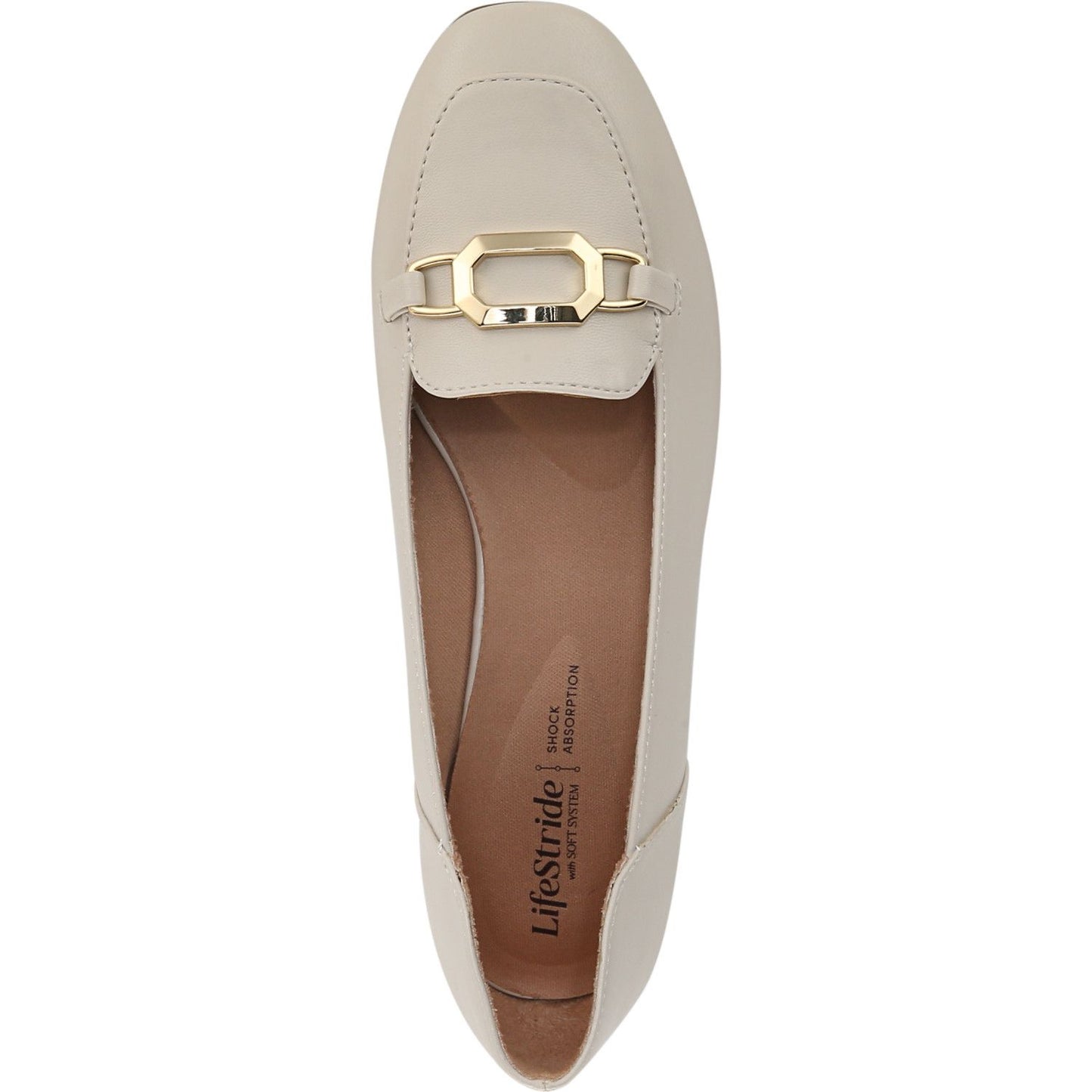 Women's 7M - LifeStride Celine Ballet Flats Faux Leather - Bone *Damaged Box*