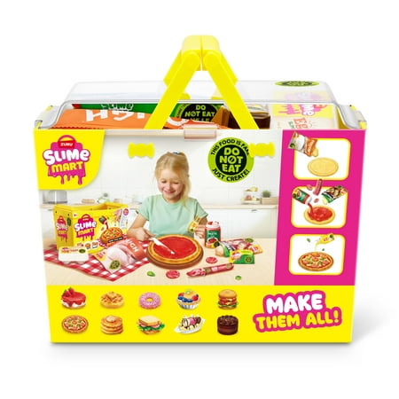 Slime Mart Small Basket Pizza Pretend Play Food Themed DIY Slime Craft Toys by ZURU