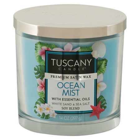Tuscany Scented Candle - Ocean Mist - 14 oz