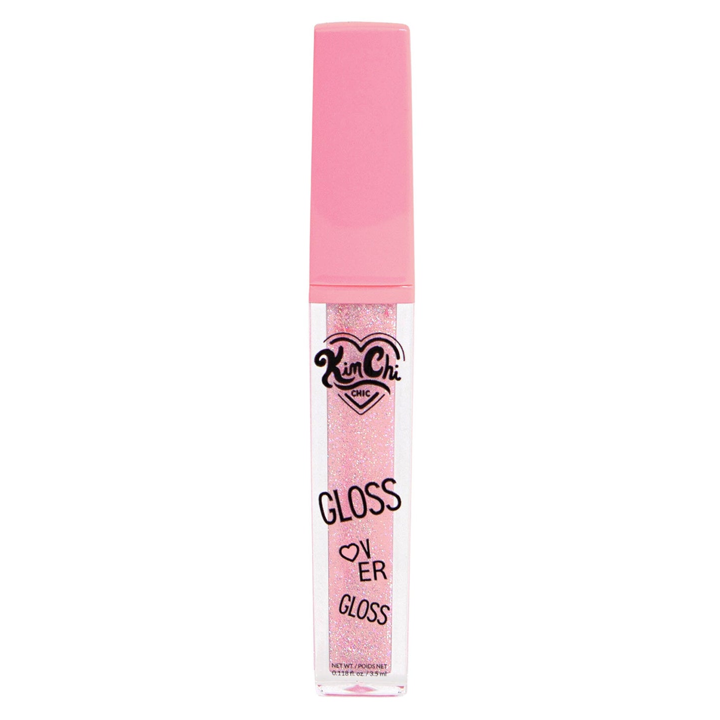 Kimchi Chic Beauty Gloss Over Lip Gloss, Pink Shimmer