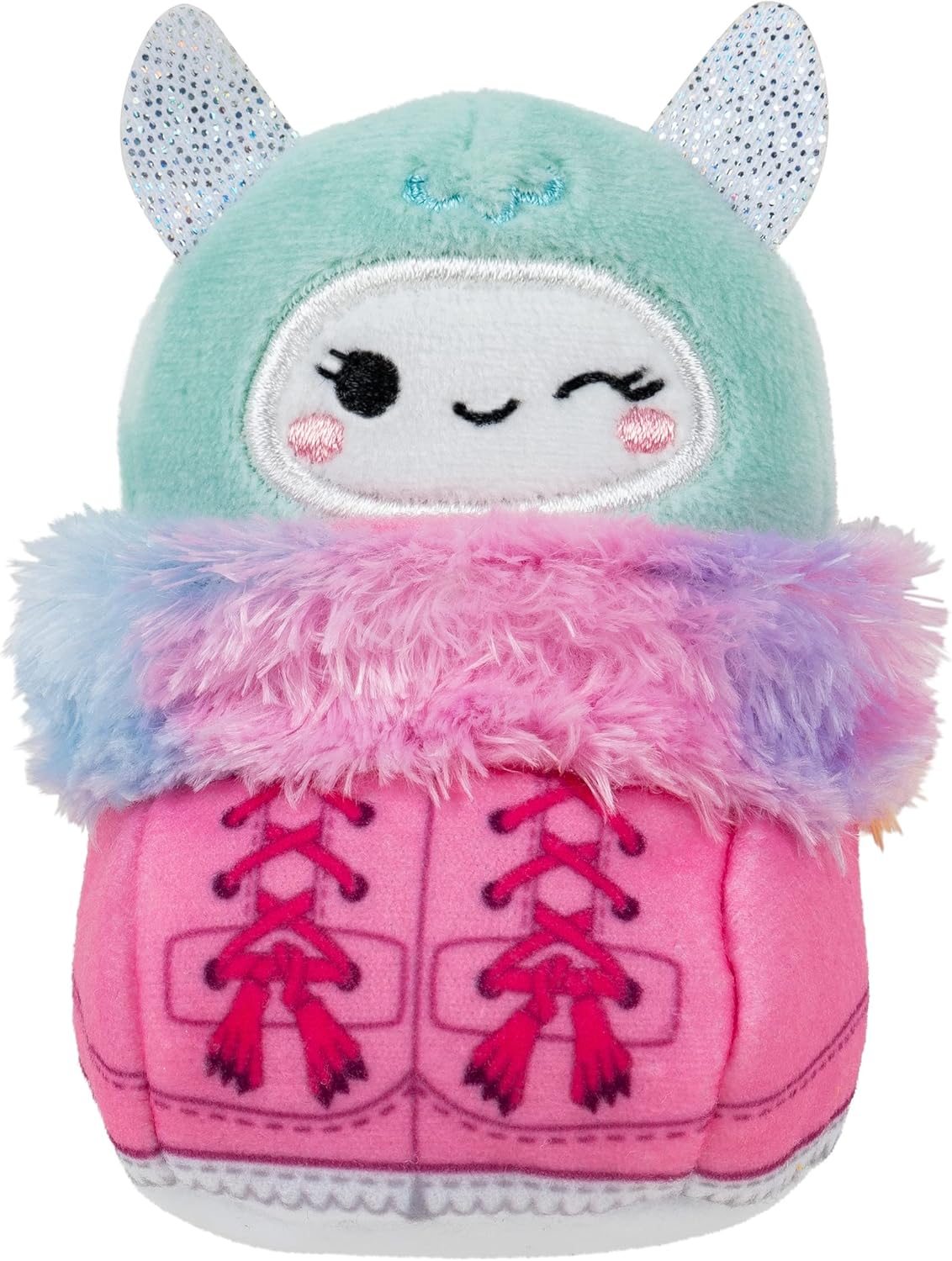 Squishville SQM0317 Snow Day Accessory Set Set-2-Inch Boots and Cocoa Plush Toys for Kids *Damaged Box*