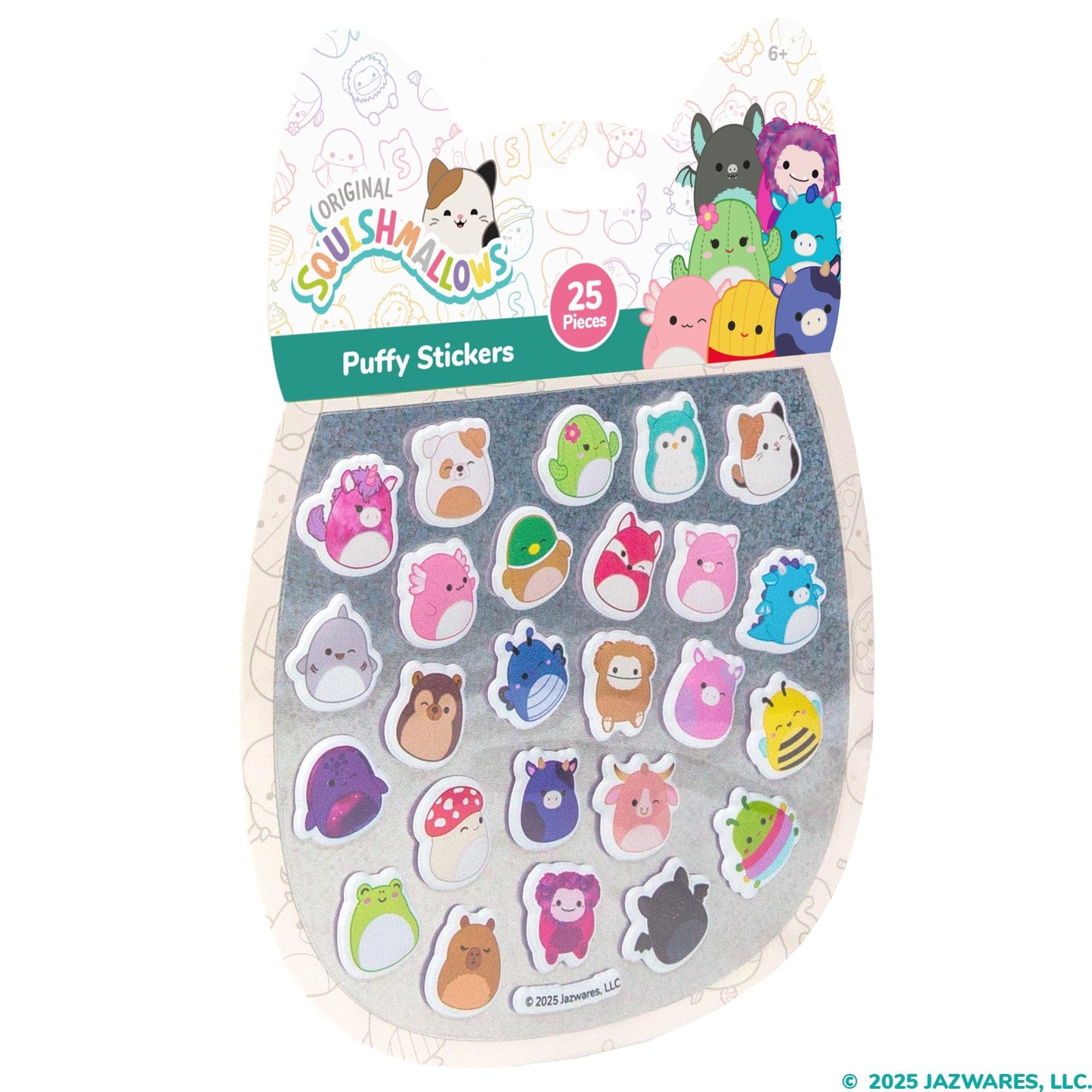 Horizon Group USA Puffy Sticker Playset for Kids, Squishy Squishmallows