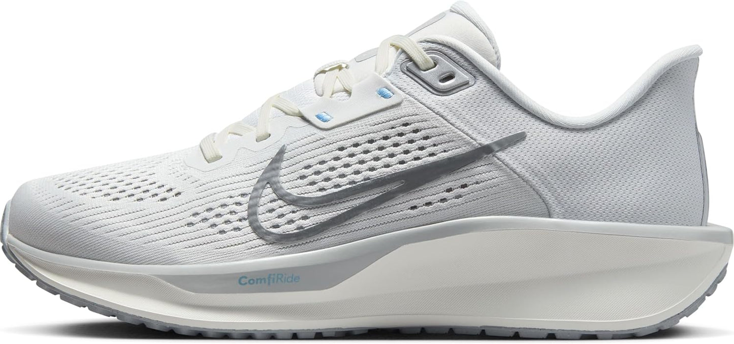 Women's 5.5 Nike Quest 6 Road Running Shoes FD6034-007, Photon Dust/Psychic Blue/Summit White/Light Smoke Grey *Damaged Box*