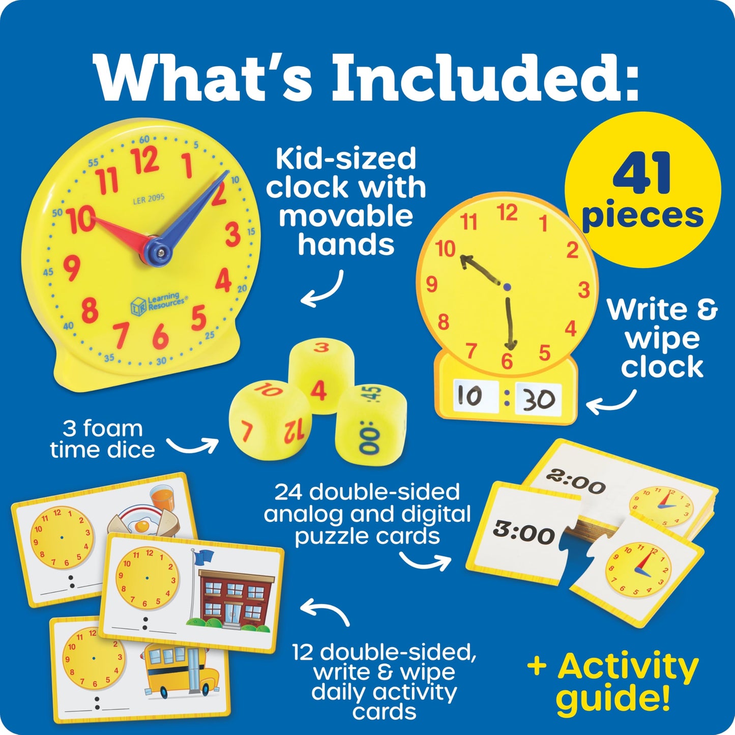 Learning Resources Time Activity Set Multicoloured Medium Single
