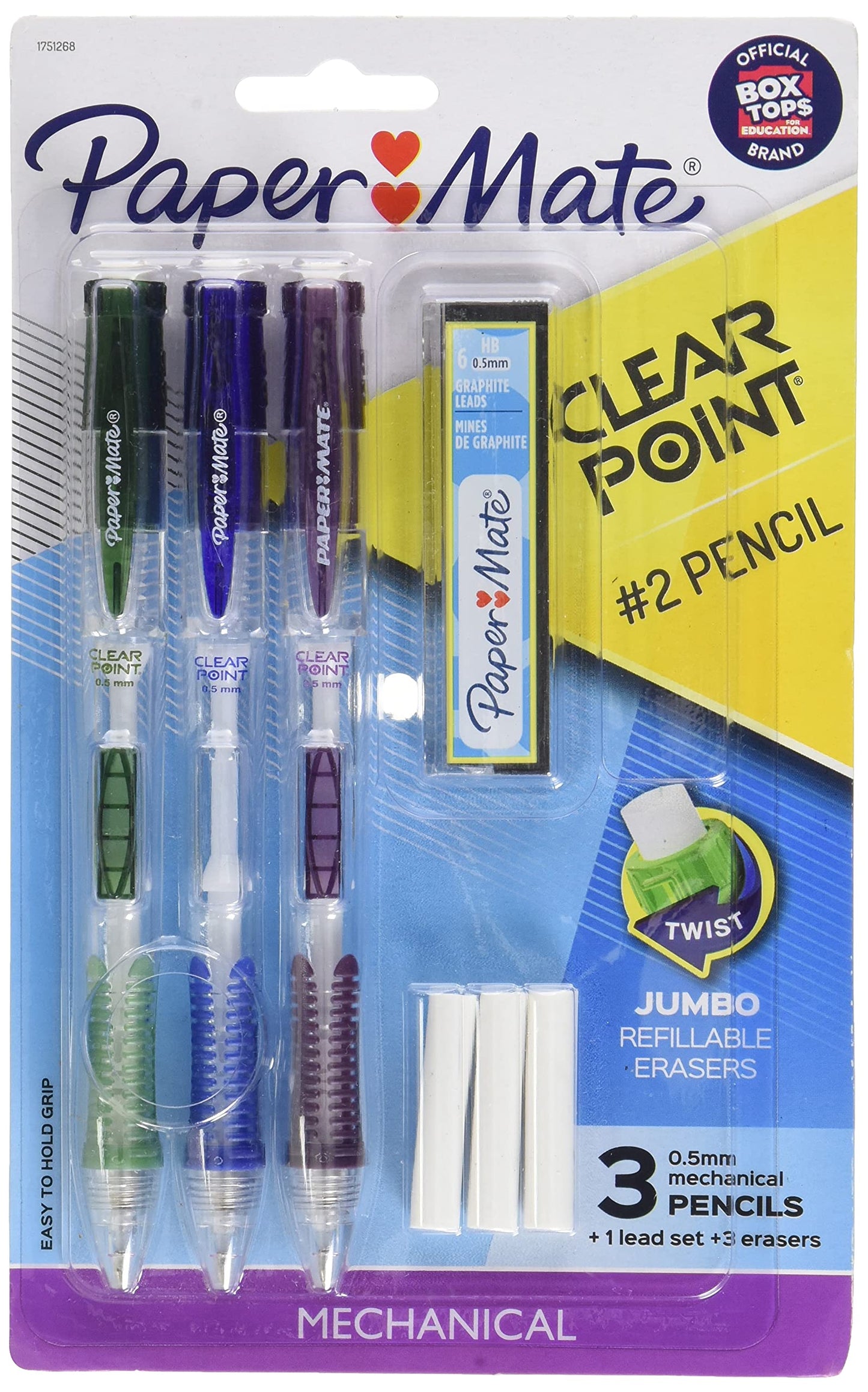 Paper Mate Multicolor #2 Mechanical Pencils 0.5mm