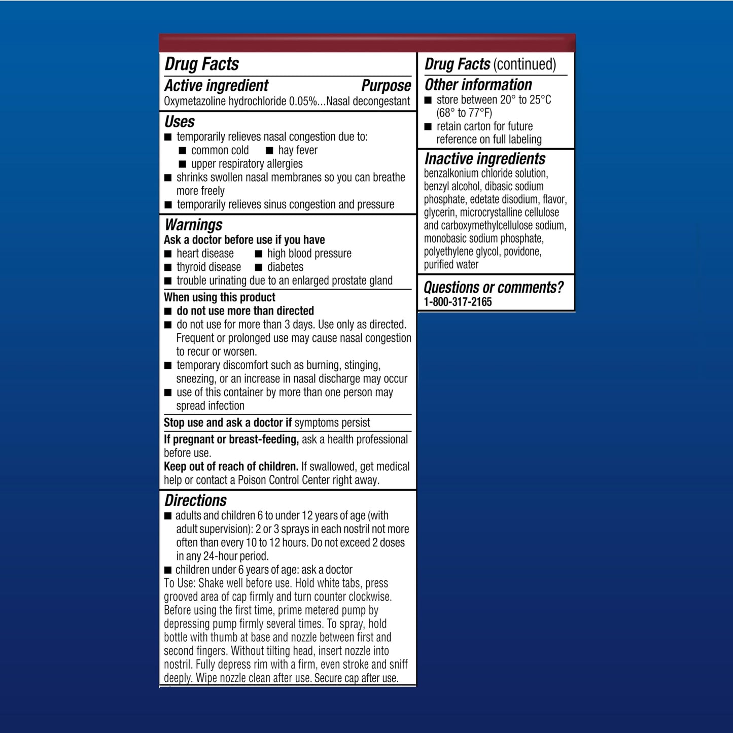 Afrin No Drip Nighttime Nasal Mist, Chamomile