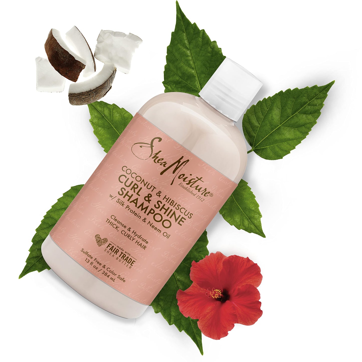SheaMoisture Coconut & Hibiscus Curl & Shine Shampoo 13 oz