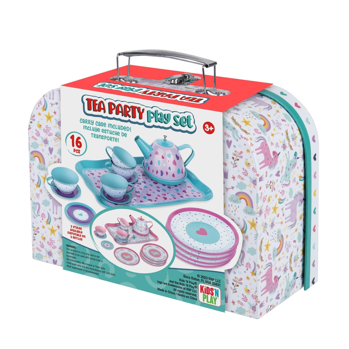 Tea Set in Carry Case (Design Chosen At Random)