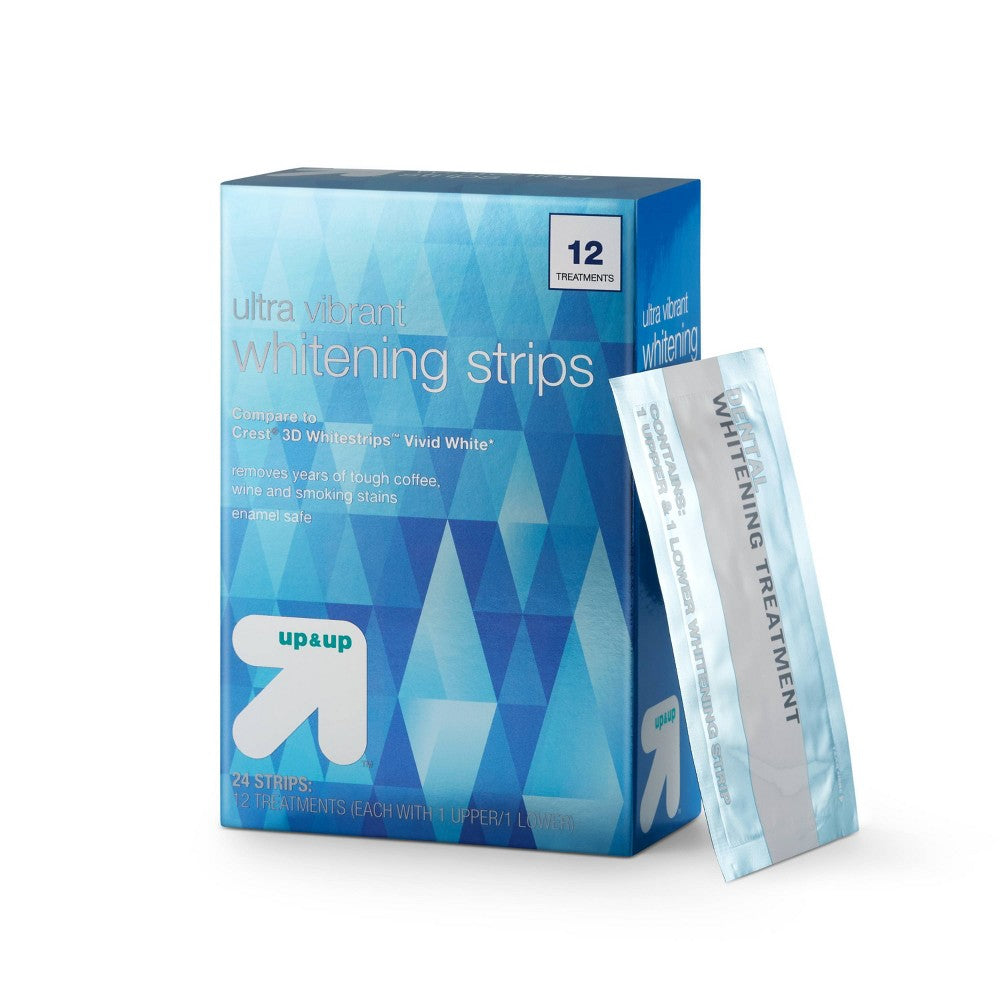 Up & Up 12-Day Dazzling Whitening Strips **EXP 01/2026**
